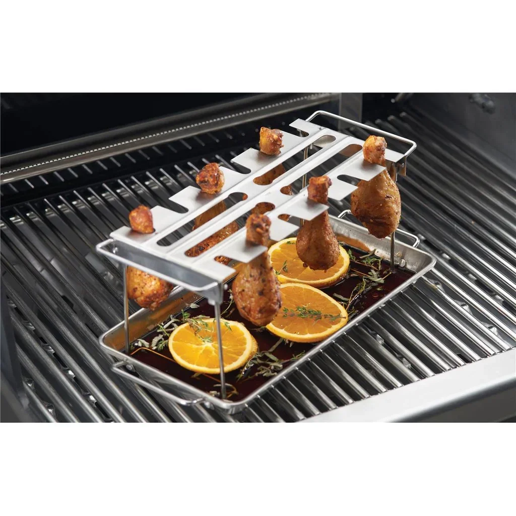 Soporte para cocinar alas de pollo acero inoxidable 12 piezas
