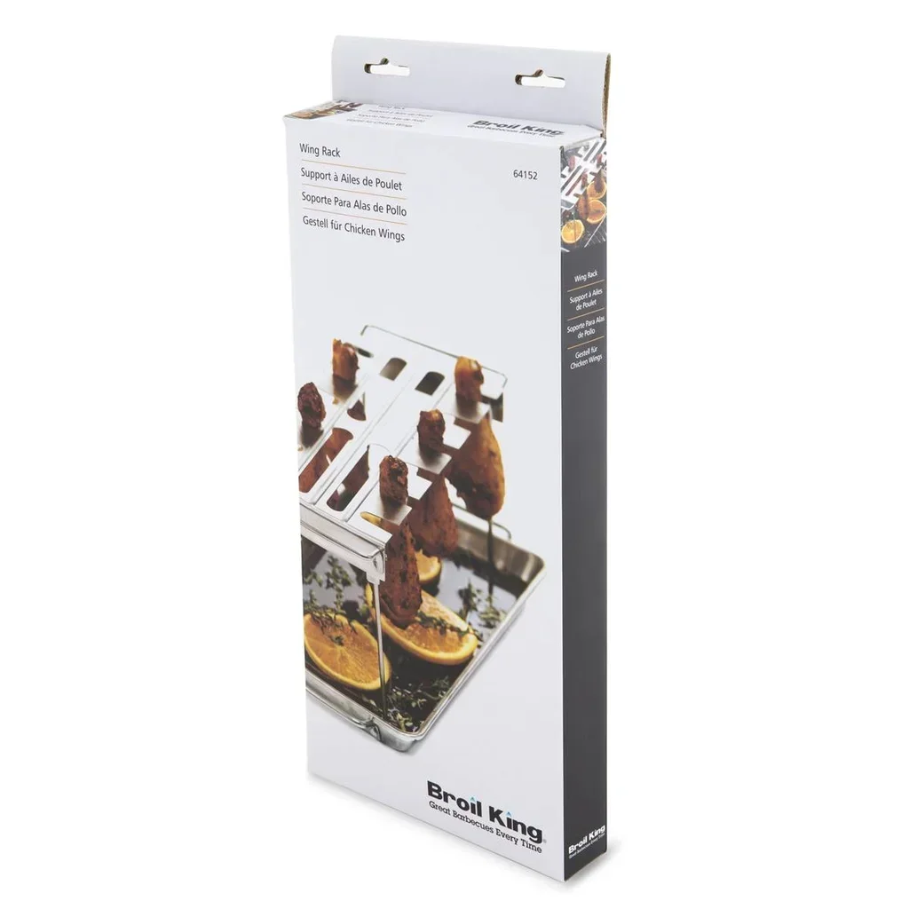 Soporte para cocinar alas de pollo acero inoxidable 12 piezas