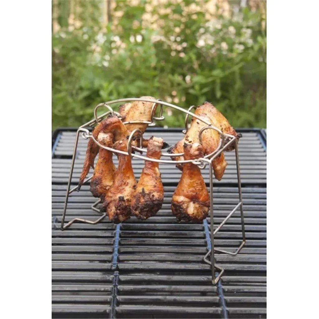 Parrilla Plegable para Alitas de Pollo Acero Inoxidable 8 Piezas