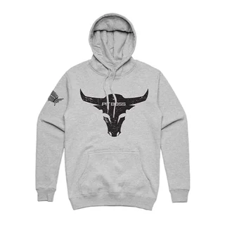Sudadera Hombre Pit Boss Gris Jaspeado – Logo BBQ
