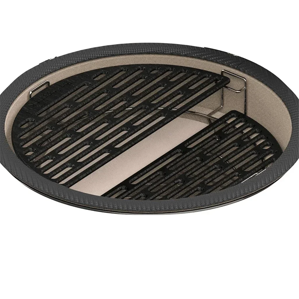 Rejilla Divide & Conquer de Acero Inoxidable para Kamado Kamal Ø 60 cm - Accesorio BBQ Cocción Indirecta