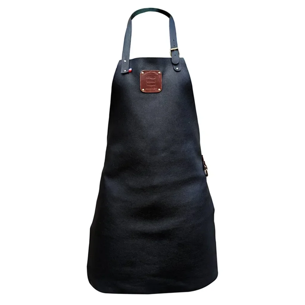 Delantal cuero premium Finoptim barbacoa artesanal Francia