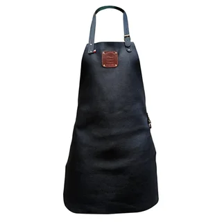 Delantal cuero premium Finoptim barbacoa artesanal Francia