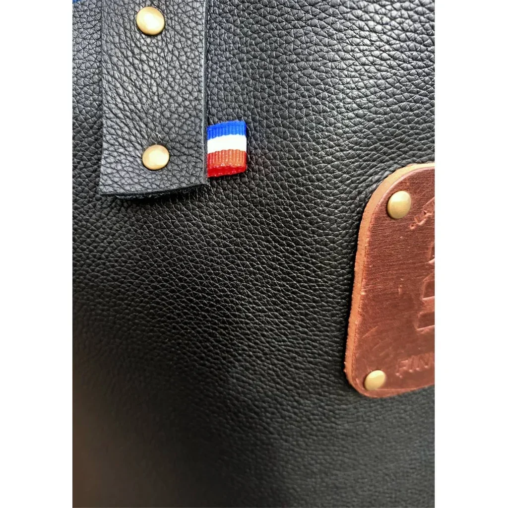 Delantal cuero premium Finoptim barbacoa artesanal Francia