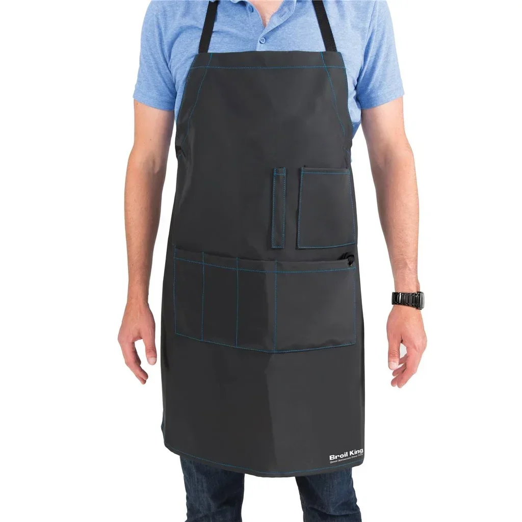 Broil King Waterproof PVC BBQ Apron with Pockets Adjustable Straps Grilling