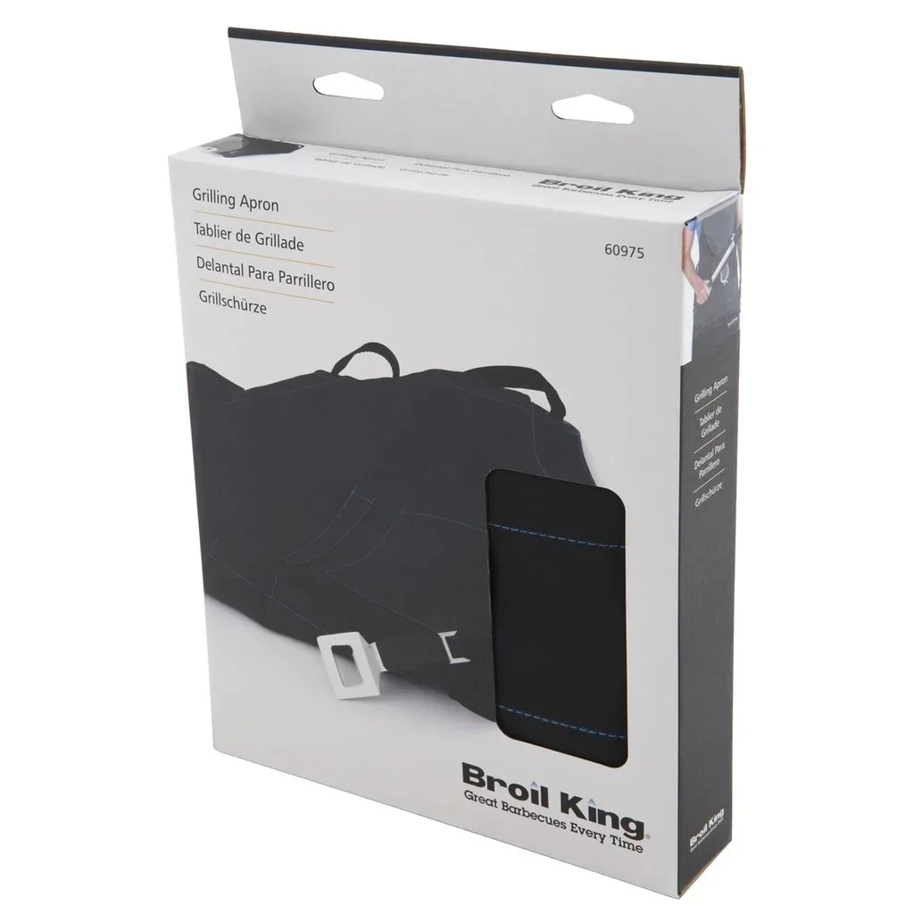 Broil King Waterproof PVC BBQ Apron with Pockets Adjustable Straps Grilling