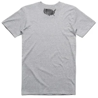 Camiseta Pit Boss Bull Hombre Gris Jaspeado Manga Corta Algodón