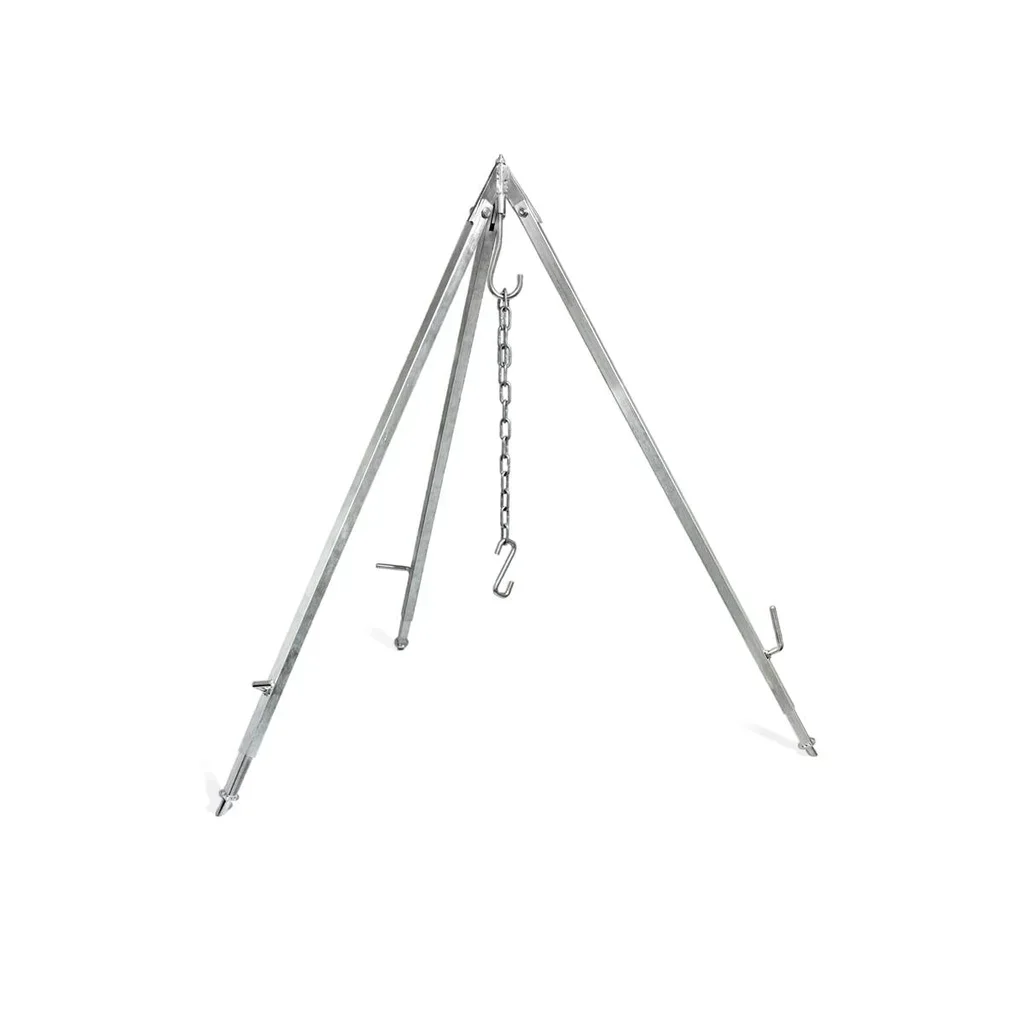 Trípode Colgante de Hierro Fundido Petromax Cocina Fogata Ajustable Camping Exterior