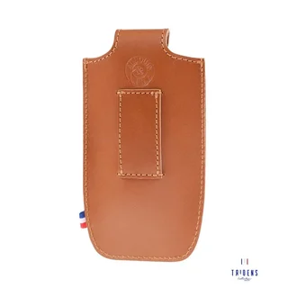 Funda para Tenedor Tridente de Cuero Curtido Vegetal Fabricado en Francia