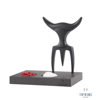 Tenedor Tridens Onyx edición limitada acero inoxidable 316L negro mate