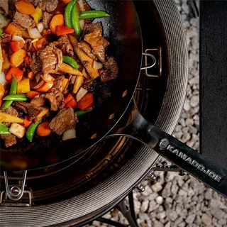 Wok de Acero al Carbono Kamado Joe - Accesorio Barbacoa Big Joe Classic Joe