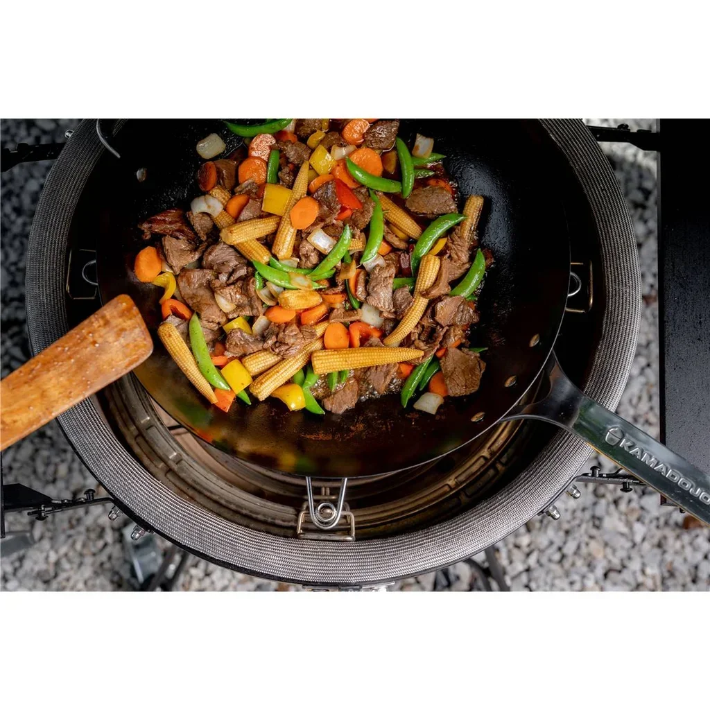 Wok de Acero al Carbono Kamado Joe - Accesorio Barbacoa Big Joe Classic Joe