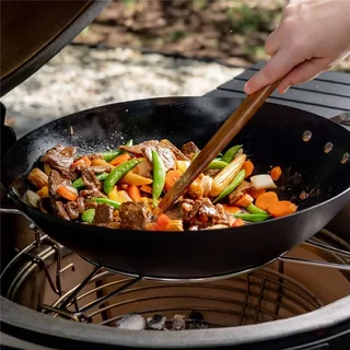 Wok de Acero al Carbono Kamado Joe - Accesorio Barbacoa Big Joe Classic Joe