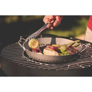 Perforated Wok 30 cm Anodized Aluminum Non-Stick Tramontina for BBQ