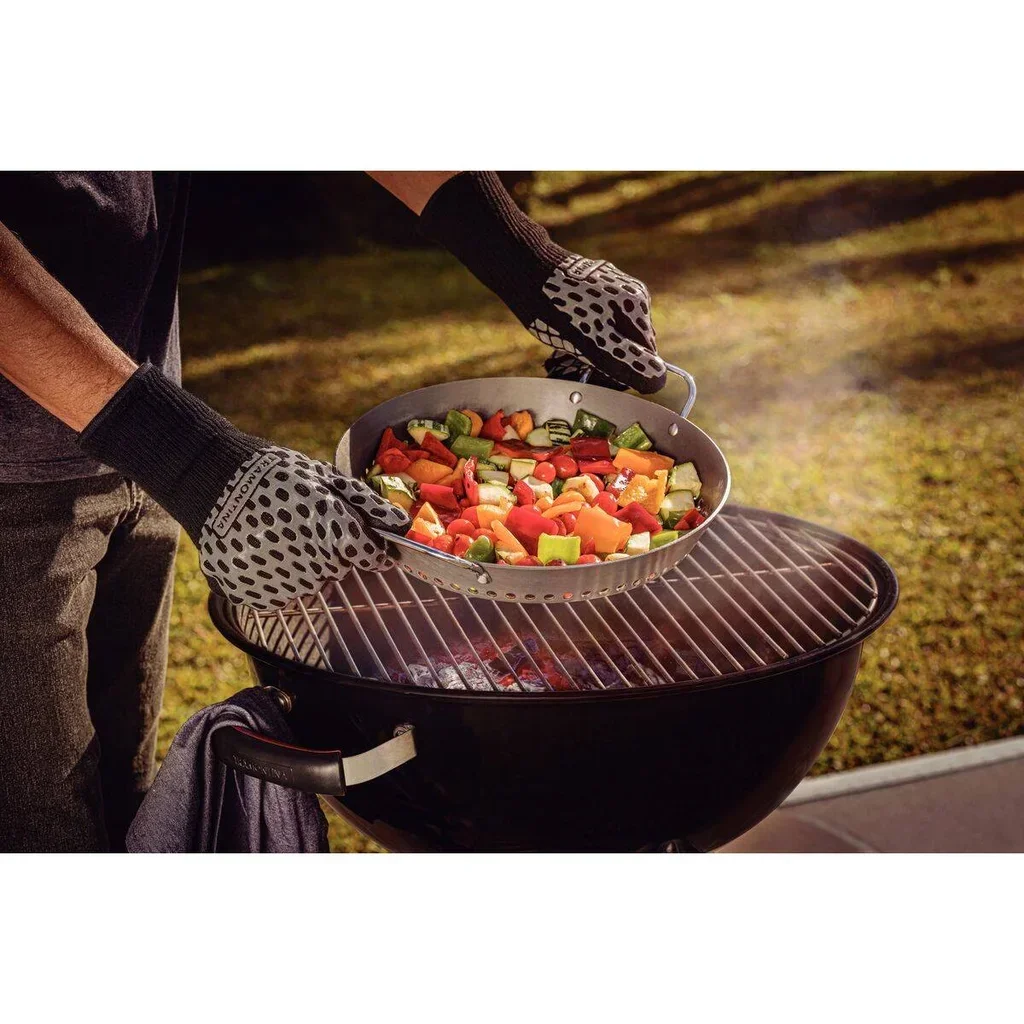 Perforated Wok 30 cm Anodized Aluminum Non-Stick Tramontina for BBQ